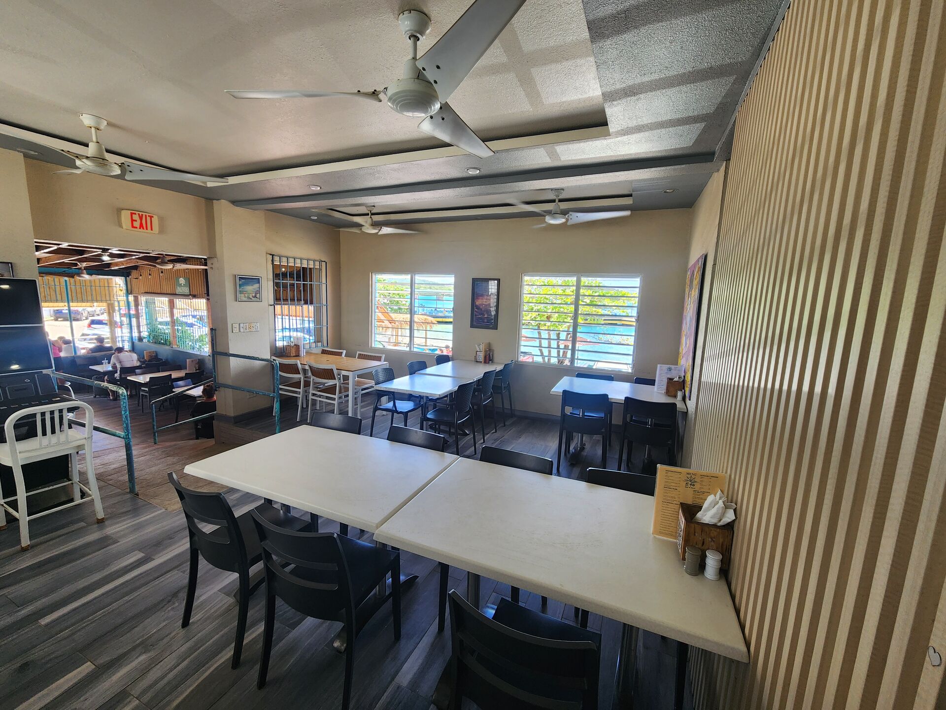 El Yate dining room interior — spacious seating area in Isabel Segunda, Vieques